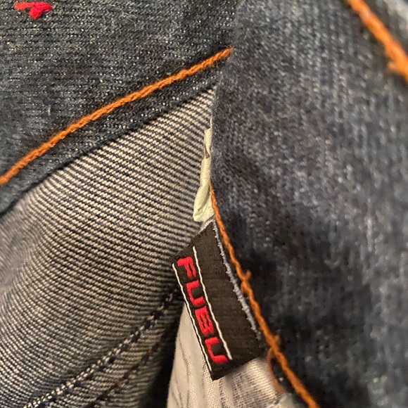 FUBU Vintage 90s Baggy Carpenter Jeans Loose Fit Hip Hop 42 by 34 RARE - Picture 8 of 15